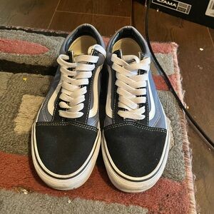 Vans Black and Blue Women's Sneakers